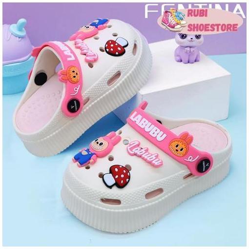 Sandal Baim Anak Perempuan Sandal Fuji Anak Baim Sandal Anak Jelly Sandal EVA Kids Sandal [Rubi Shoe