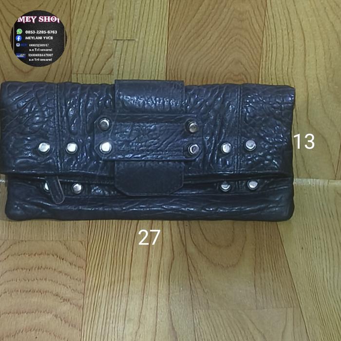 clutch kulit gajah ala alexander wang