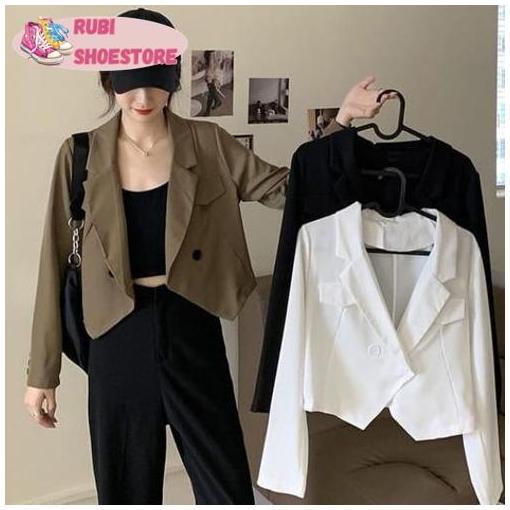 [] New CollectionOnie Blazer Oversize Bahan Moscrepe Size M L XL Baju Vest Korean Style Atasan Luara