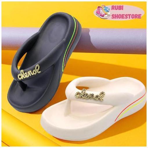 Sandal Jepit Wanita Wedges Platform Wanita Terbaru Tinggi Anti Slip Sendal Lainnya Wanita [Rubi Shoe