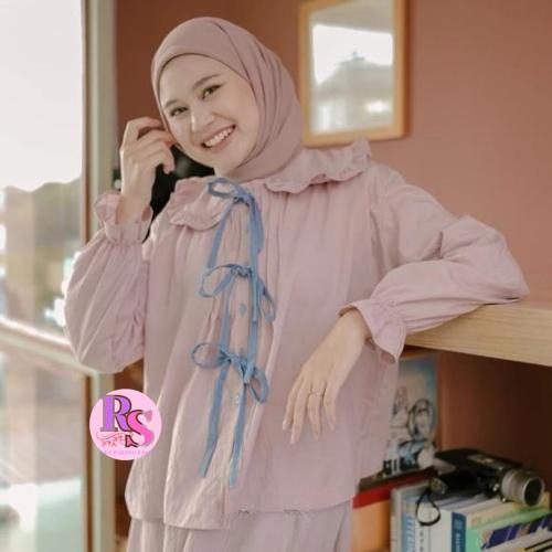 MEMORA BLOUSE TALI PITA COQUETTE / ATASAN BLOUSE COQUETTE WANITA [Rubi Shoestore]