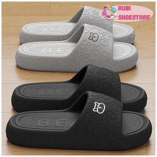 Sandal Jelly Wanita Sandal Dalam Ruangan Lembut Dan Tidak Licin Sandal Kamar Mandi Wanita [Rubi Shoe