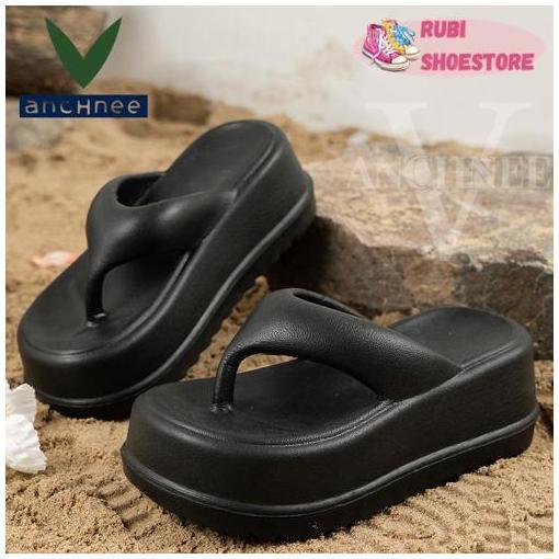 Sandal Jepit Wanita Wedges Platform Wanita Karet EVA Terbaru Tinggi Anti Slip Sendal Lainnya Wanita 