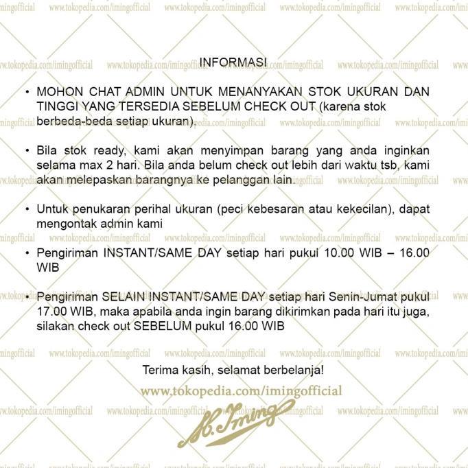 Peci M. Iming Original - Peci Polos Seri K