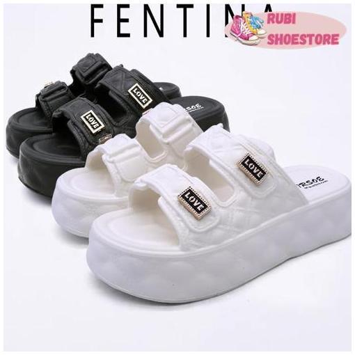 Sandal Wanita Kekinian Sandal Jelly Slop Wedges Wanita Korea Dewasa Tinggi Sandal Fuji [Rubi Shoesto