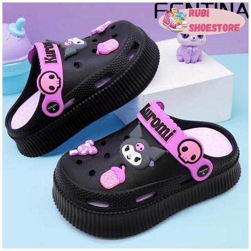 Sandal Anak Perempuan Baim Sandal Fuji Anak Baim Sandal Anak Jelly Sandal EVA Kids Sandal [Rubi Shoe