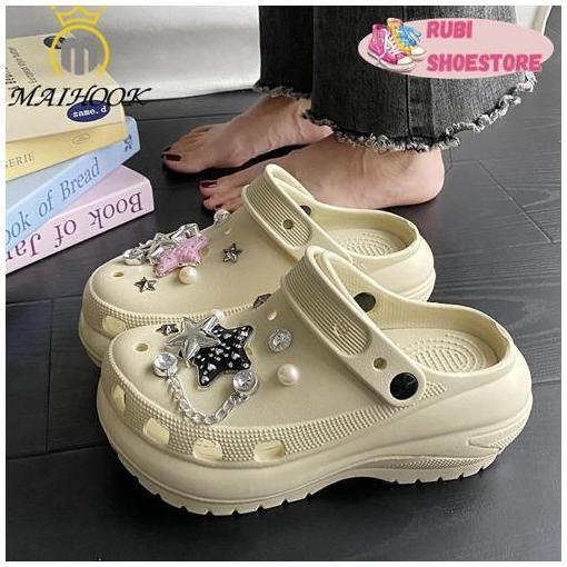 Sandal Kodok Wantia Dewasa Sandal Baim EVA Wanita Sandal Fuji Korea Sepatu Jelly Wanita [Rubi Shoest