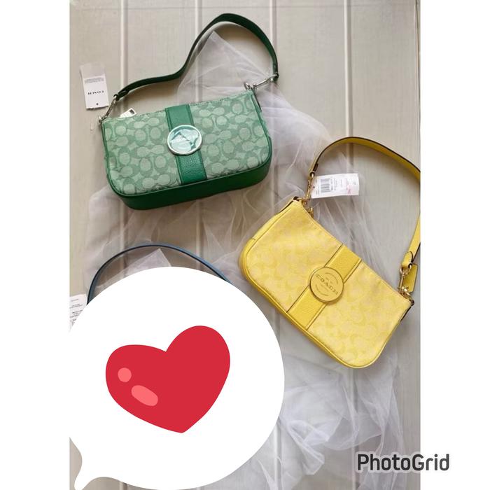 Tas wanita coch original kanvas lonnie baguette signature