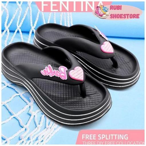 Sandal Platform Wedges Wanita Sol Lembut Meningkatkan Tinggi Olahraga Nyaman Anti Licin Sepatu Senda
