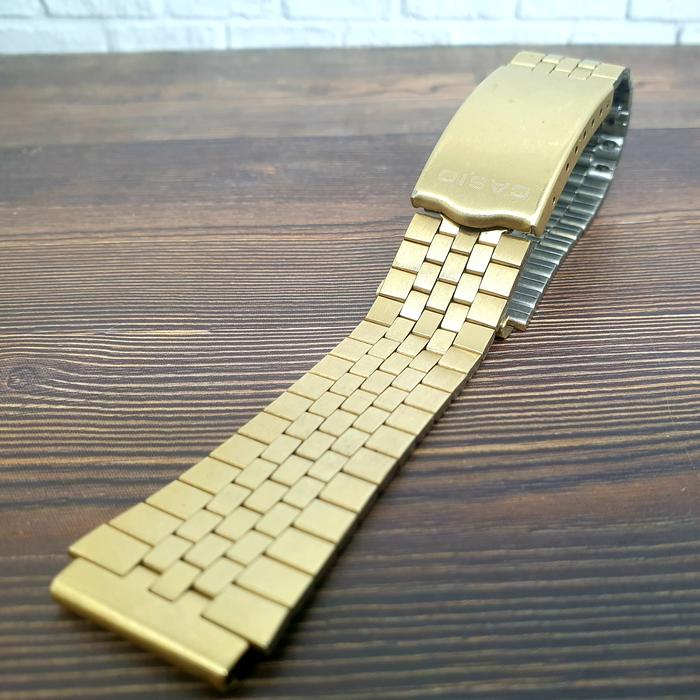 Bracelet/Rantai/Strap Jam Casio Gold Stainless Watch