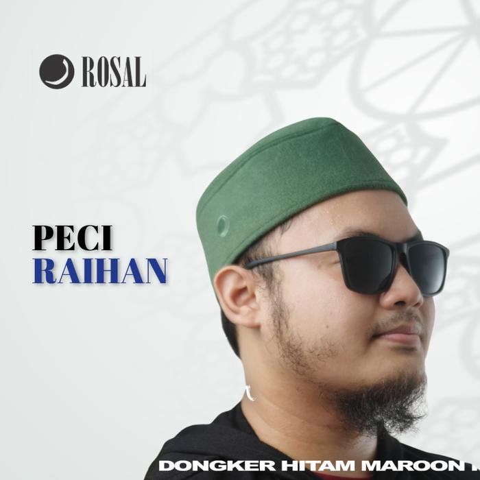 Peci Raihan ROSAL - Songkok Kopiah Malaysia Pria Muslim Ikhwan Polos