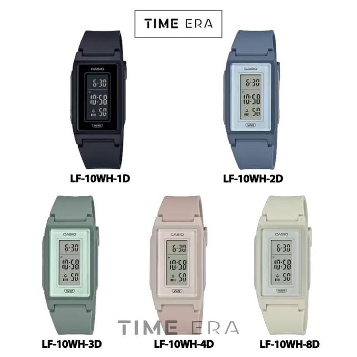 Casio Original LF10WH-1D 2D / LF-10WH-4D 8D 3D Jam Tangan Wanita Digital Karet Rubber Pastels Soft