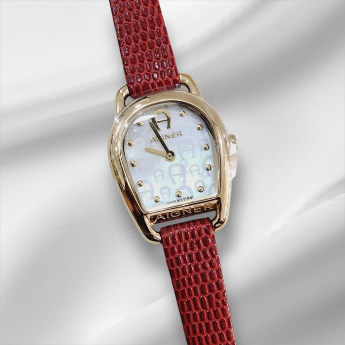 Aigner AGW.281003.C. merah gold jam tangan cewek original