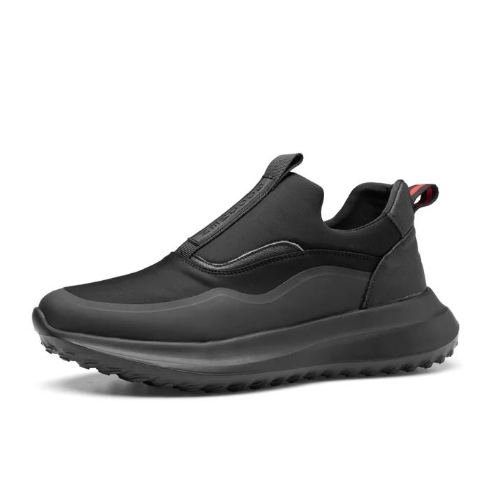 Sepatu Sneakers Slip On Pria Original Import Casual Sporty Kulit Leather Tanpa Tali Kerja Formal Kan