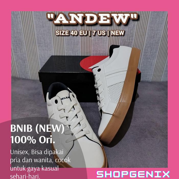 [NEW] Sneakers AIRWALK CASUAL - ANDEW (UNISEX) - WHITE - SIZE 40 EU