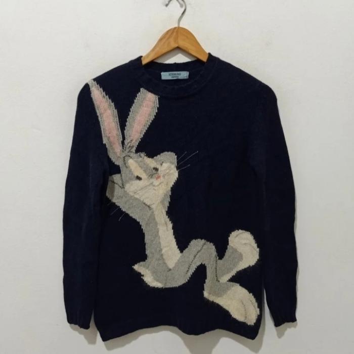 Vintage 1996 Iceberg History Bugs Bunny Knitwear  Made in Italy