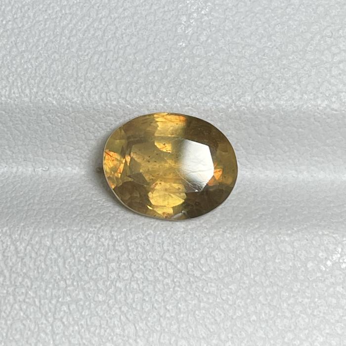 3.62cts Natural Sapphire Yellow Africa 9.7x7.5x5.3mm Safir Yakut Afrika Permata Batu Mulia