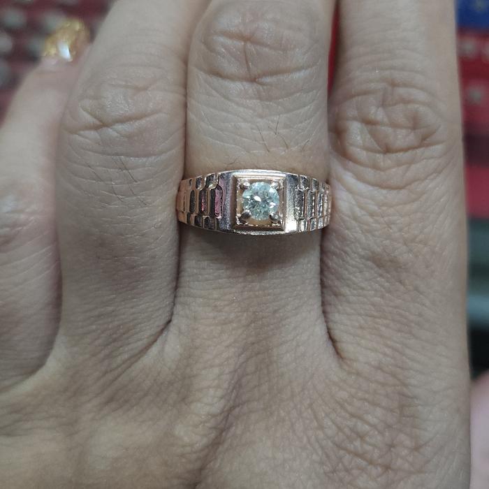 Berlian Medan Cincin Cowok mata 1 rolex