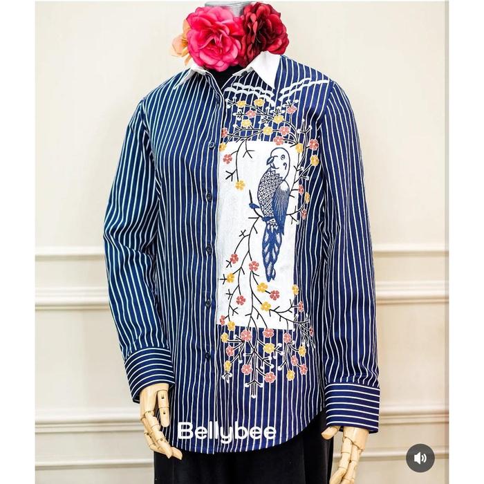 Hoshiko Stripe Shirt Wanita