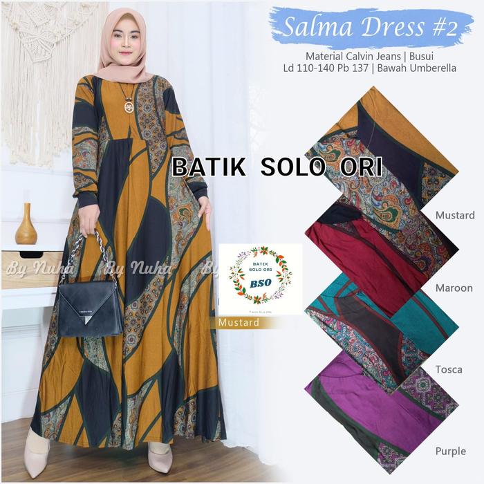 Gamis Busui Syari Salma Dress CalvinJeans Melar Super Jumbo. Gamis Busui CalvinJeans Melar Jumbo Ade