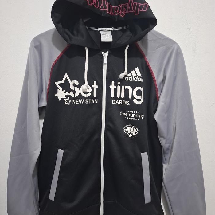 Jaket Adidas Hoodie Original Climalite Like New