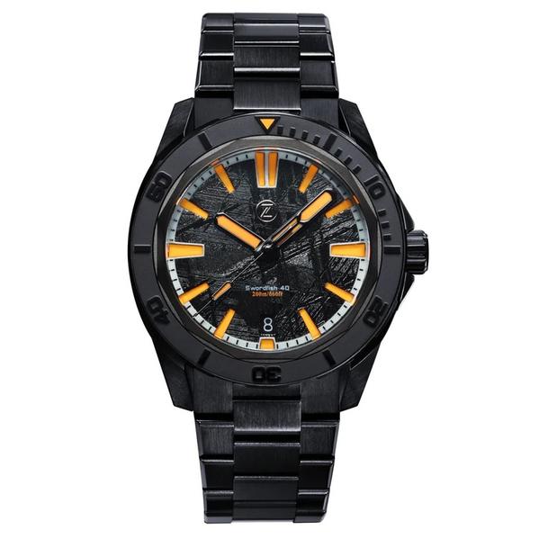 ZELOS Swordfish 40mm SS DLC Meteorite