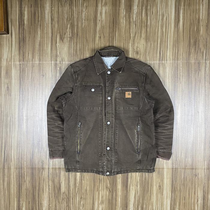 Carhartt Jacket Dark Brown Size fit Small