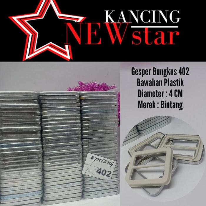 Gesper Bungkus Ring Sabuk Bawahan Plastik 402 (kotak)