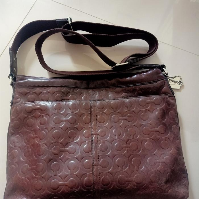 Tas selempang Pria Coach Preloved. original. leather