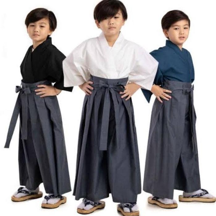 yukata hakama kimono anak baju adat tradisional Jepang aikido kendo