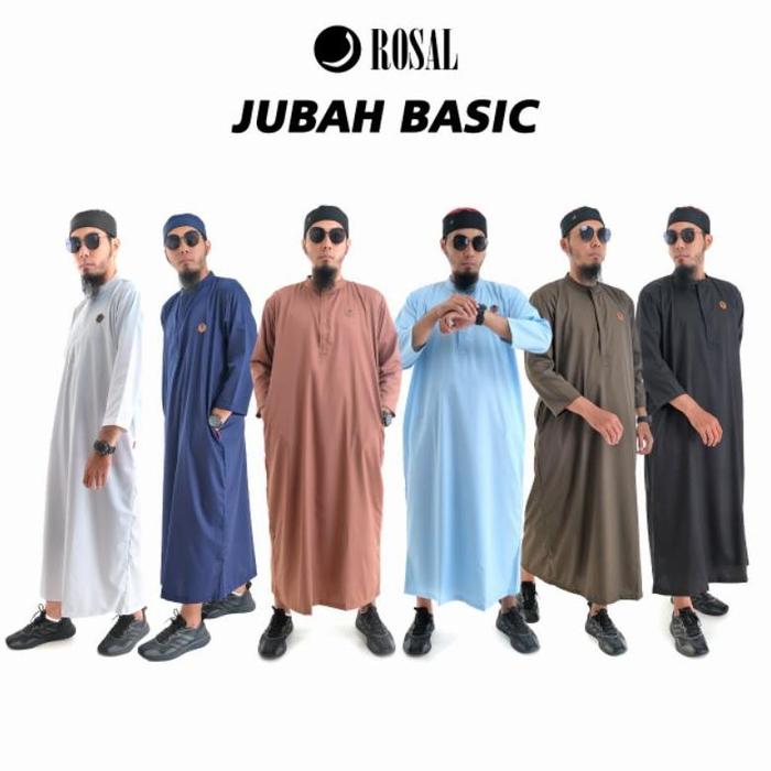 Tergacor Jubah Lengan Panjang Gamis Lengan Panjang Premium Jumbo M L XL XXL XXXL Brand Rosal Terbaik