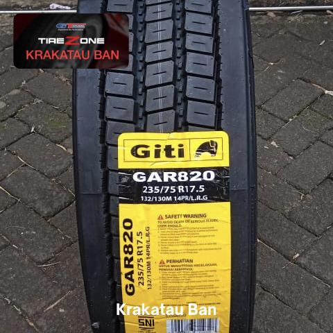 Ban bus 235/75r17.5 giti GAR820 ukuran 235/75 r17.5 tubeless 235 75 17.5