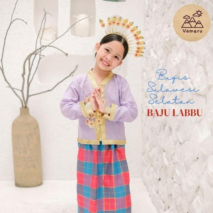 Baju Adat Anak Bugis Sulawesi Baju Labbu Baju Bodo