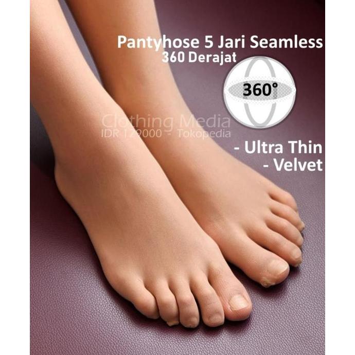 Pantyhose 5 Jari Tipis Seamless 360 Velvet Ultra Thin Lima Stocking