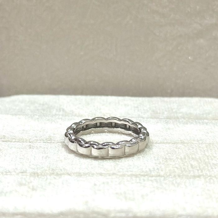 Cincin emas putih variasi kadar 17K
