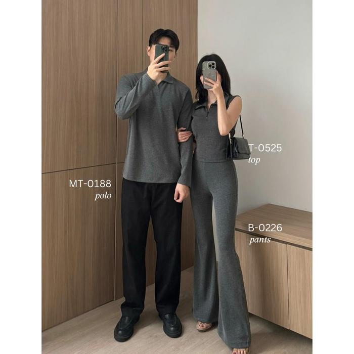 Kadaka Couple Group Family Outfit | Dress Flare Pants & Men Top | Knot Your Average Collection