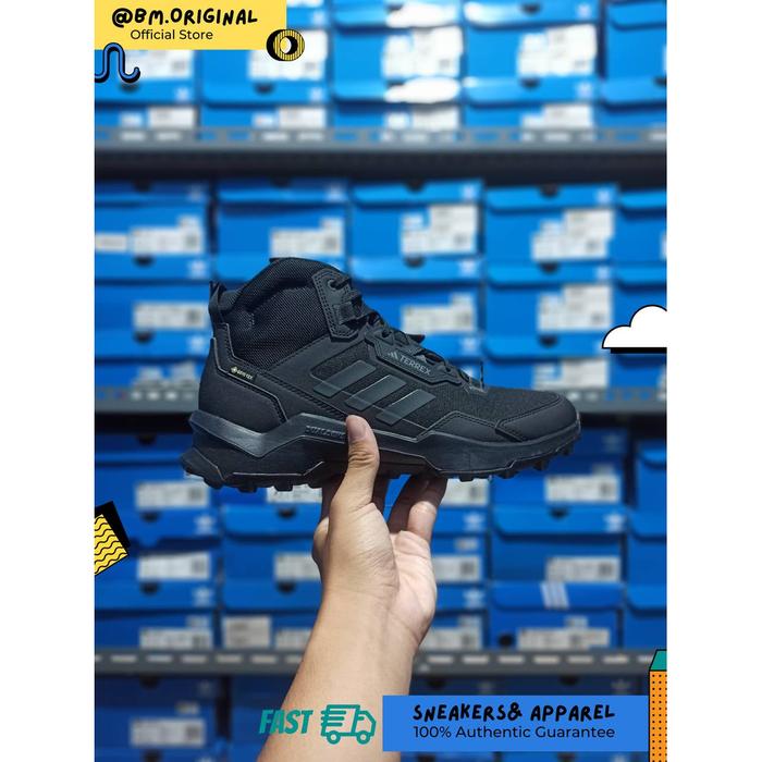 Adidas Terrex AX4 Mid Goretex Hiking Core Black Carbon Grey HP7401