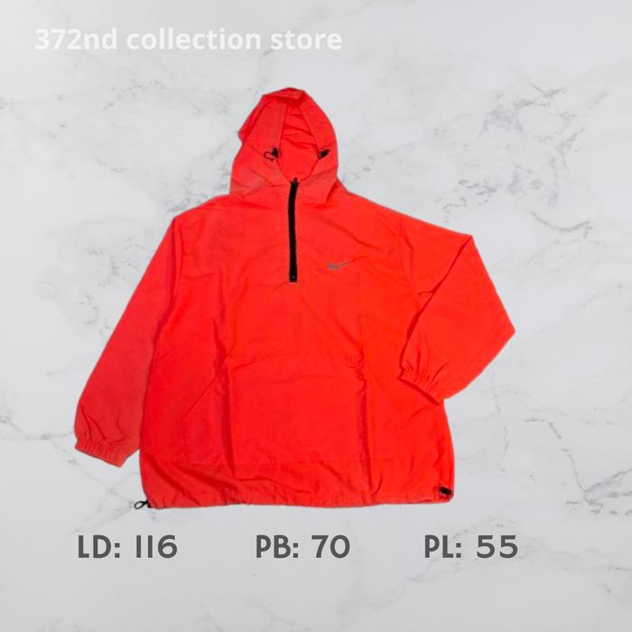 Jaket Nike Ambush Hoodie Pria Original Warna Orange Blocktech Waterproof