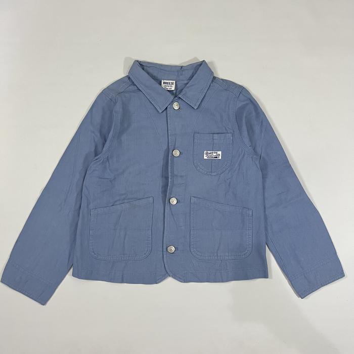 The Breeze Aqua Blue Cotton Chore Kids Jacket no Muji Uniqlo U Carhartt Dickies Supreme Stussy Under