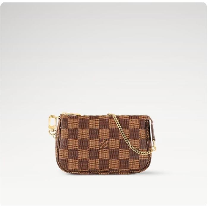 BNIB lV mini pochette damier