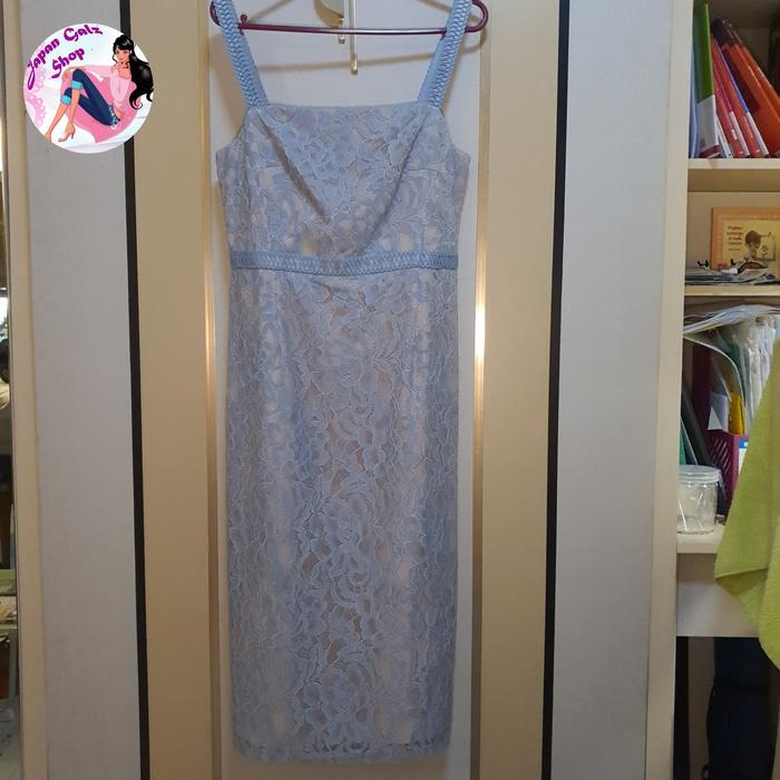 LOVE BONITO blue gray dress