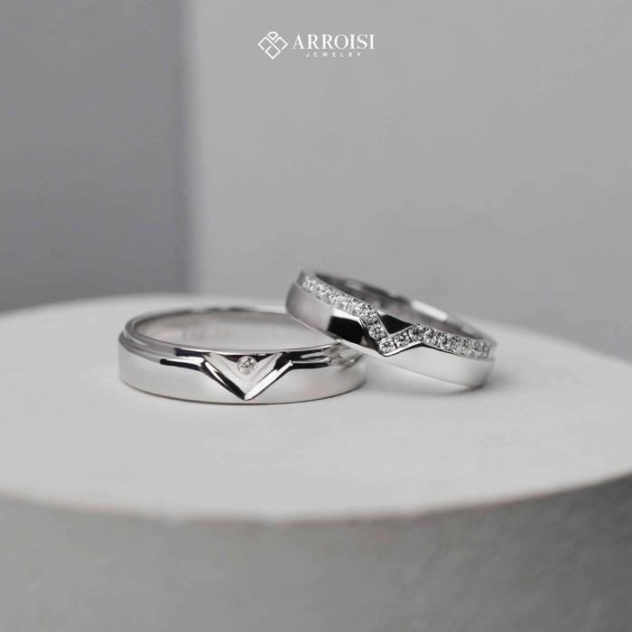 Cincin Couple Cincin Tunangan Perak HItam Berkualitas