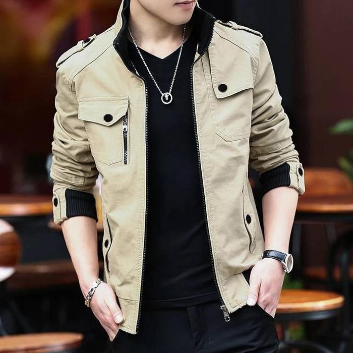Jaket Pria Bomber Military Klasik Nws Project