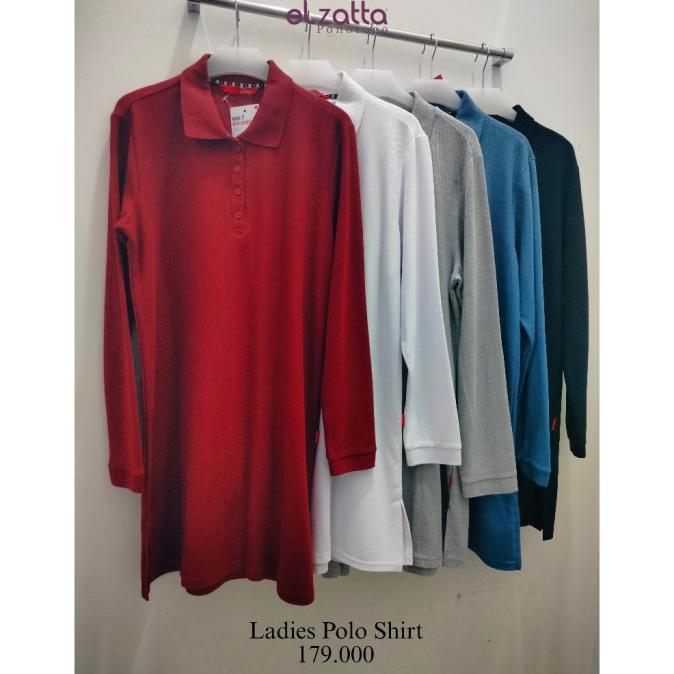 tunik atasan wanita dauky tunic ladies long polo shirt dauky