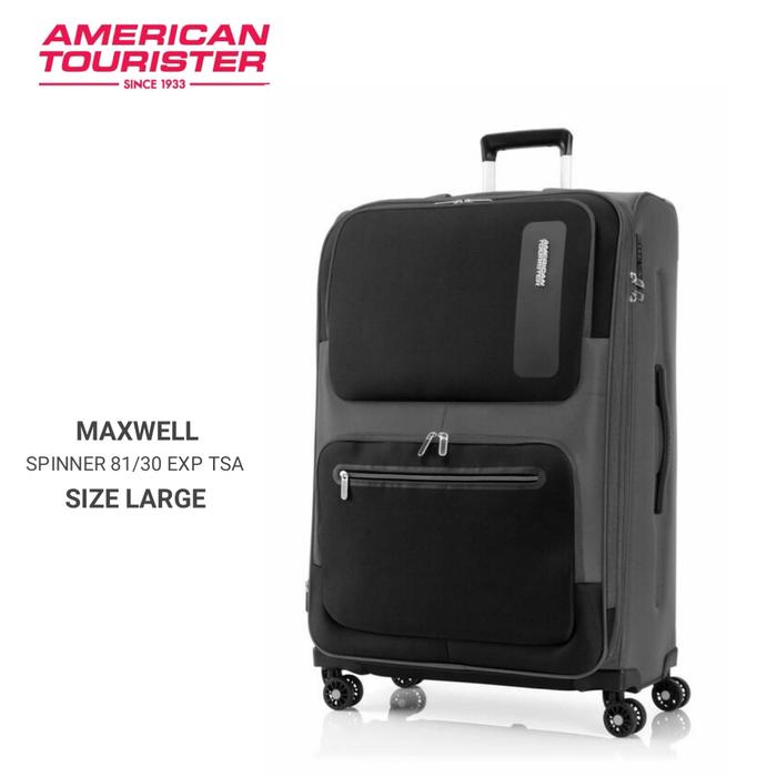 American Tourister Maxwell Softcase size Large /30inch TSA EXP - Black