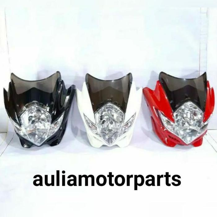 ADA BATOK KEPALA REFLEKTOR LAMPU DEPAN SATRIA FU OLD BARONG 2011 2012 2013 WARNA HITAM PUTIH MERAH D