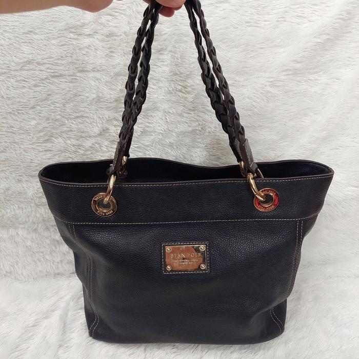Bean Pole Leather Tote Bag