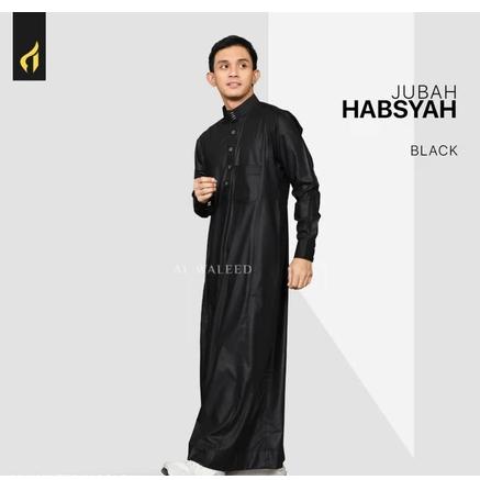 ready Al Waleed Moslem Jubah Pria Exclusive Lengan Panjang gamis pria model zafeer warna hitam