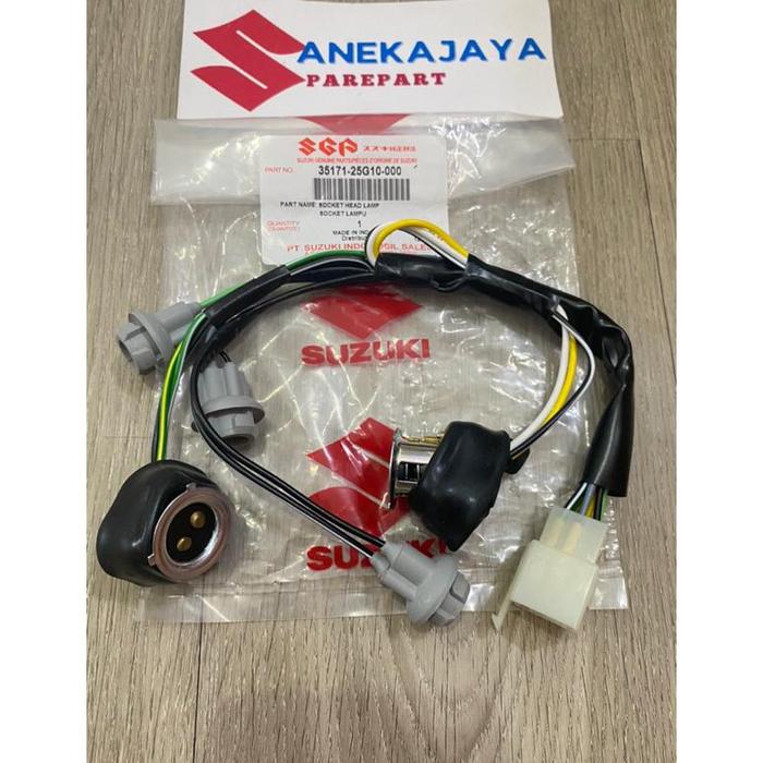 ADA KABEL SOKET SOCKET FITING PITING LAMPU DEPAN SATRIA FU BARONG FU150 BIMA REOG 2009-2013 ASLI SUZ