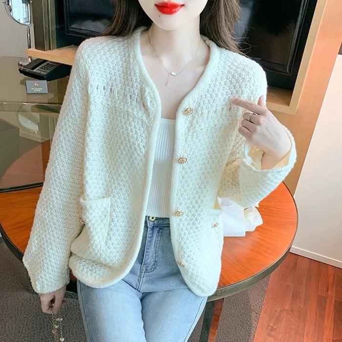 ONNIEFASHION Cardigan outer wanita sweater knit premium Bgold 1359